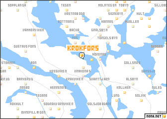 map of Krokfors