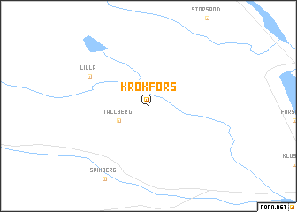 map of Krokfors