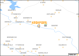 map of Krokfors