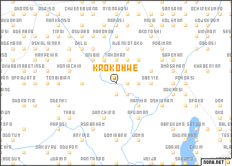 map of Krokohwe