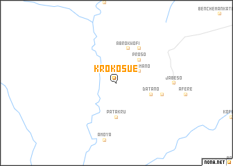 map of Krokosue