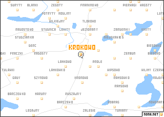 map of Krokowo