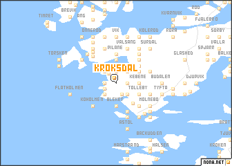 map of Kroksdal