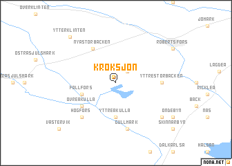 map of Kroksjön