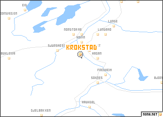 map of Krokstad