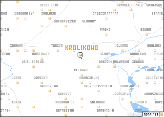 map of Królikowo