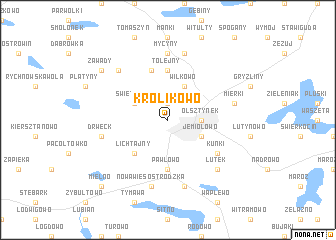 map of Królikowo