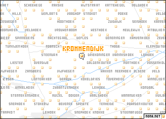 map of Krommendijk