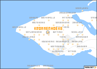 map of Krommenhoeke