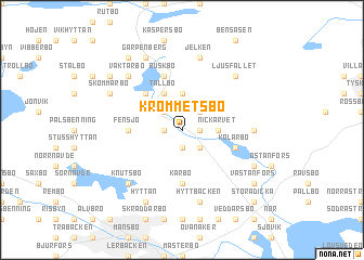 map of Krommetsbo