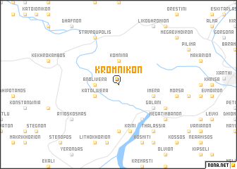 map of Kromnikón