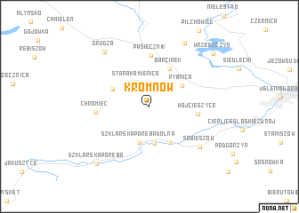 map of Kromnów