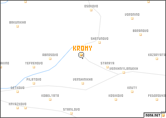 map of Kromy