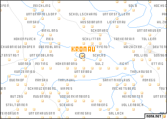 map of Krönau