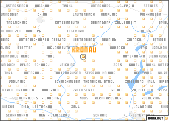 map of Kronau