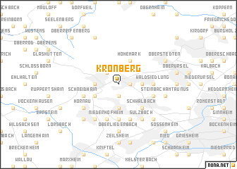 map of Kronberg