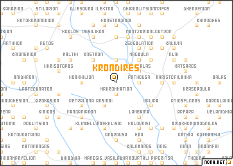 map of Krondirés