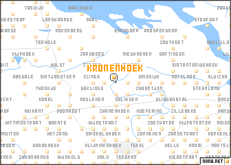 map of Kronenhoek