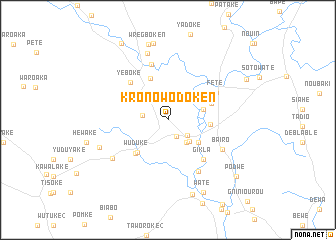 map of Kronowodoken