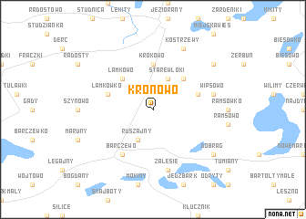 map of Kronowo