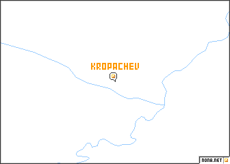 map of Kropachëv