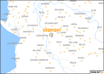 map of Kropisht