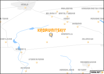 map of Kropivnitskiy