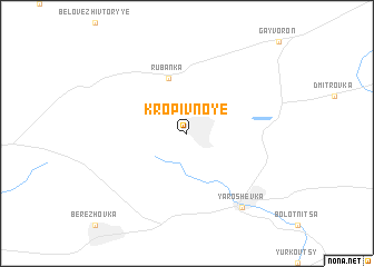 map of Kropivnoye