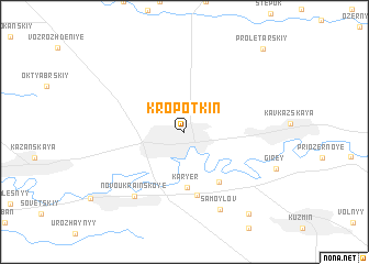 map of Kropotkin