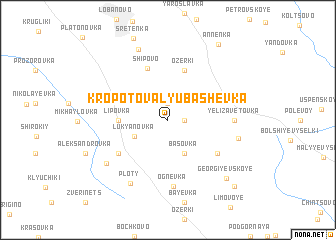 map of Kropotova Lyubashëvka