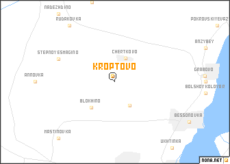 map of Kroptovo