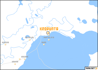 map of Kropunta