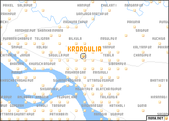 map of Krordulia