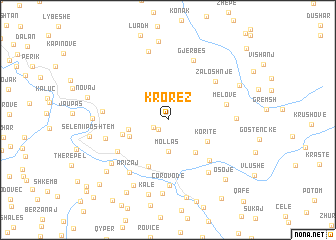 map of Krorëz