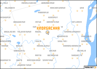 map of Krorgāchha