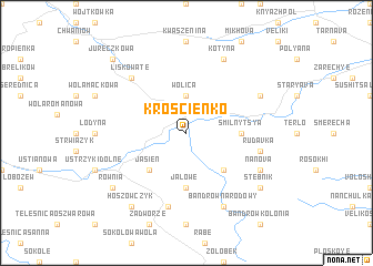 map of Krościenko