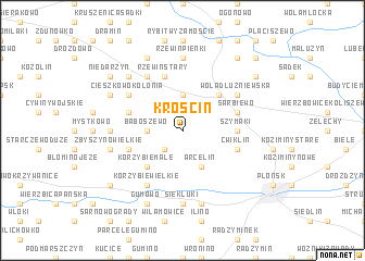 map of Krościn