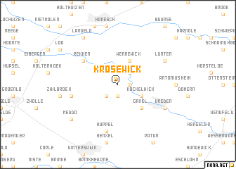 map of Krosewick