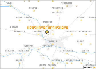 map of Kroshnya Cheshskaya