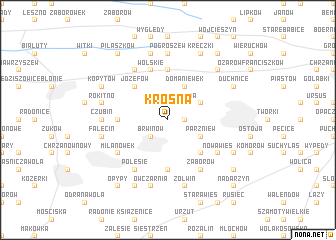 map of Krosna