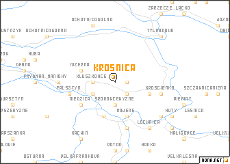 map of Krośnica