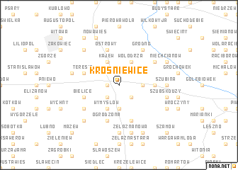 map of Krośniewice