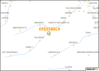 map of Krössbach