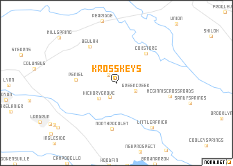 map of Kross Keys