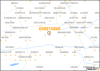 map of Krostkowo