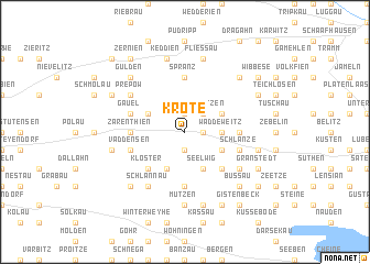 map of Kröte