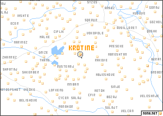 map of Krotinë