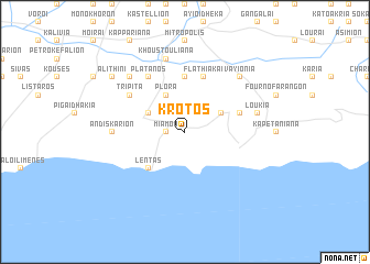 map of Krótos
