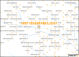 map of Krottendorf bei Ligist