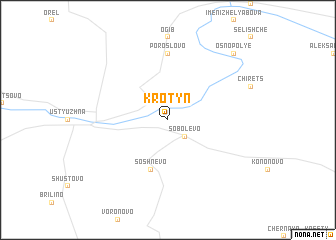 map of Krotyn\
